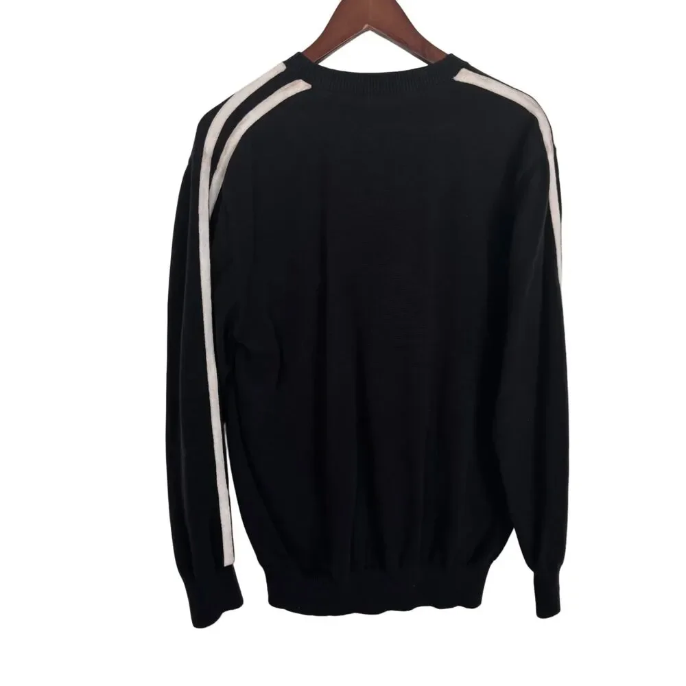 Sean John Black Graphic Sweater Men's XL Cotton